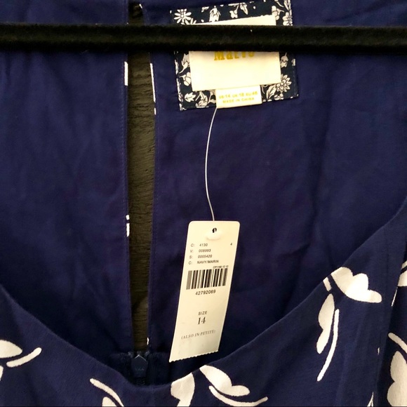 Fern Ruched Dress by Maeve, 14, NWT - Picture 4 of 4